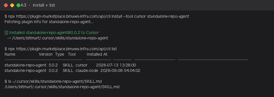 install list